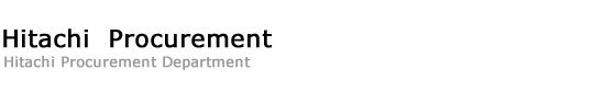 Hitachi Procurement