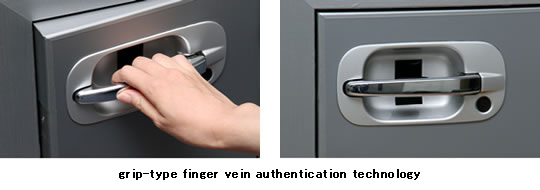 grip-type finger vein authentication technology