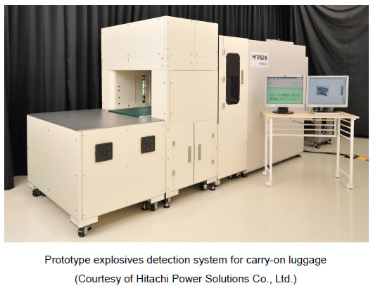 [photo]Prototype explosives detection system for carry-on luggage(Courtesy of Hitachi Power Solutions Co., Ltd.)