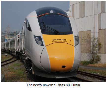 [photo]The newly unveiled Class 800 Train