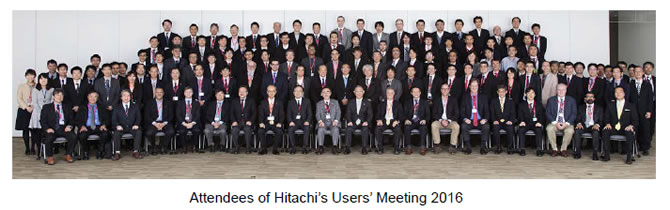 [image]Attendees of Hitachi's Users' Meeting 2016