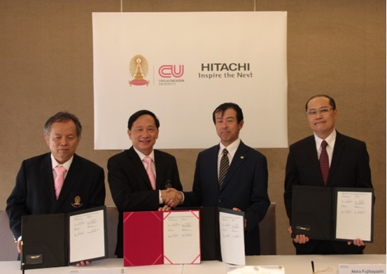 [image]The signing of the Memorandum of Understanding between Hitachi and Chulalongkorn University on 5 February 2020 in Thailand