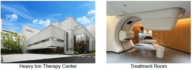 [image](left)Heavy Ion Therapy Center, (right)Treatment Room