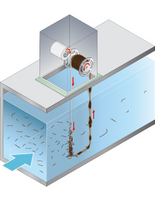 Hair Removal Device For Small Scale Sewage Treatment Plant Water Environment Solutions Hitachi