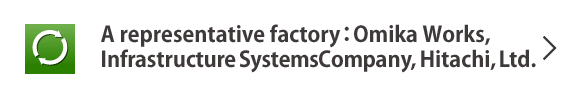 A representive factory: Omika Works, Control System Platform Division, Services & Platforms Business Unit, Hitachi, Ltd.
