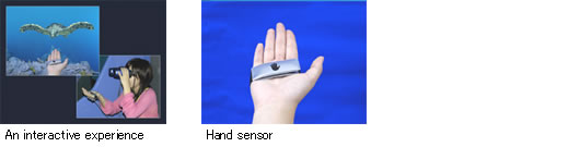 An interactive experience, Hand sensor