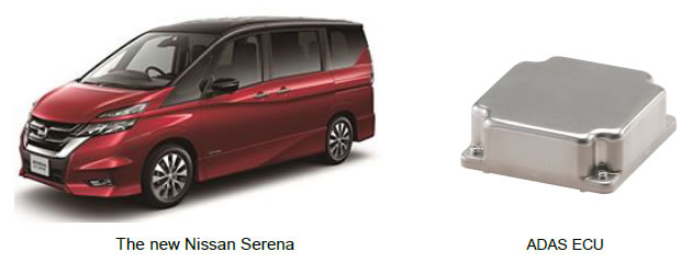 [image](From left: The new Nissan Serena, ADAS ECU)
