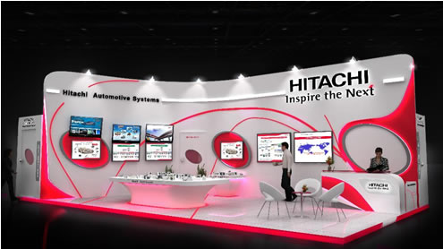 [image]External image of Hitachi Automotive Systems booth
