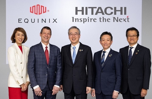 [image]Equinix and Hitachi sign an MOU to strengthen collaboration.