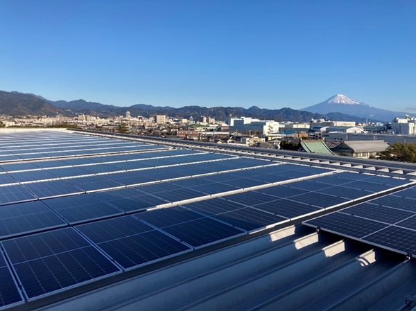 [image]Solar panels installed at the Shimizu Works (Shizuoka City, Shizuoka Prefecture, Japan)