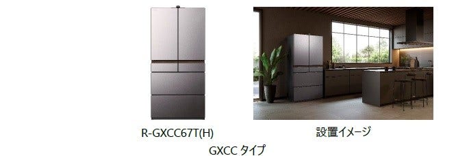[画像]GXCCタイプ (左)R-GXCC67T(H)、(右)設置イメージ