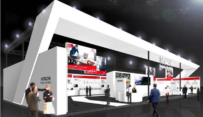 [画像]日立グループブースの外観イメージ