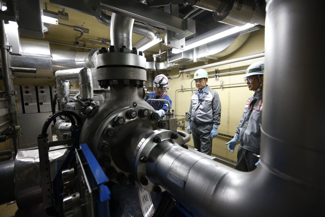 高圧代替注水系（HPAC）。緊急時には電気を使わず原子炉に注水を行える