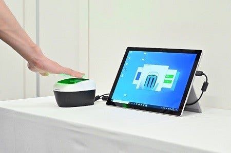 [画像]デジタルヘルス証明と生体認証技術を活用した入室管理