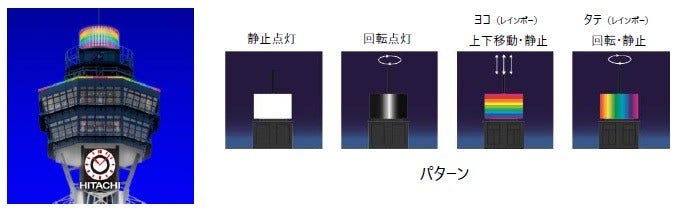 [画像]塔頂 円柱イルミネーション