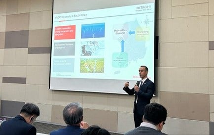 이미지:히타치에너지코리아 동북아 HVDC 본부장의 연사
