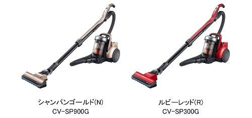 [画像](左)シャンパンゴールド(N)CV-SP900G、(右)ルビーレッド(R)CV-SP300G