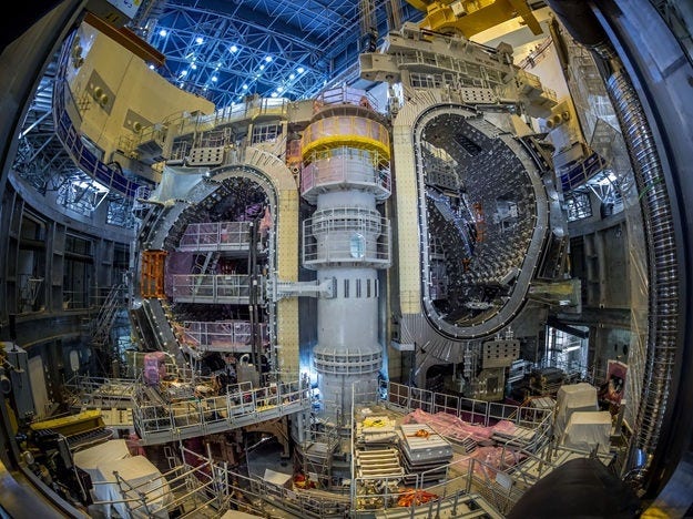 A sector module being installed at ITER on May 27, 2026