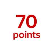 70 points