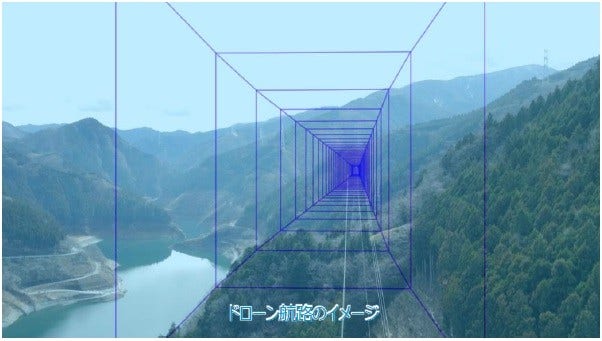 [画像]ドローン航路のイメージ