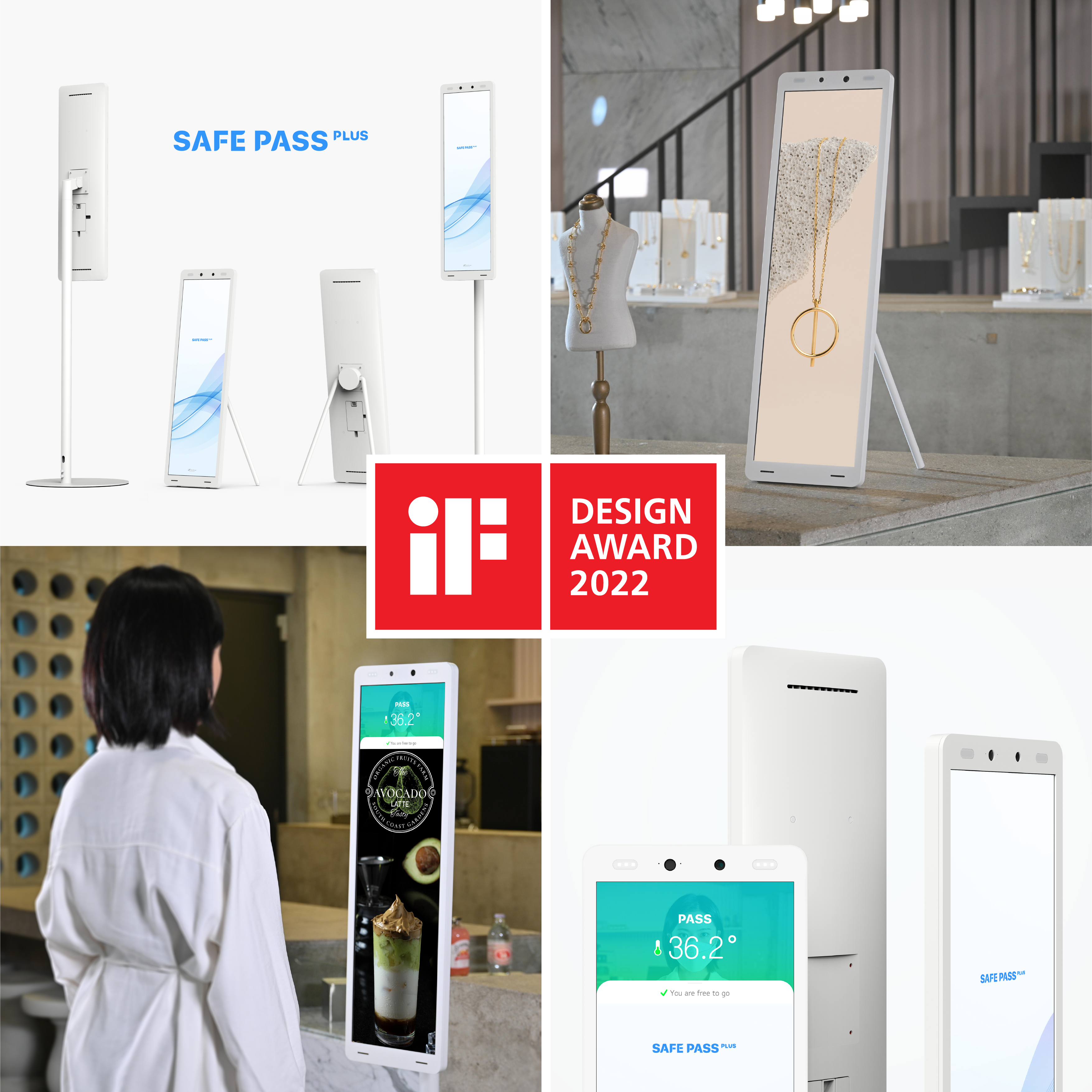 얼굴 인식 스마트 사이니지 ‘SAFE PASS PLUS’