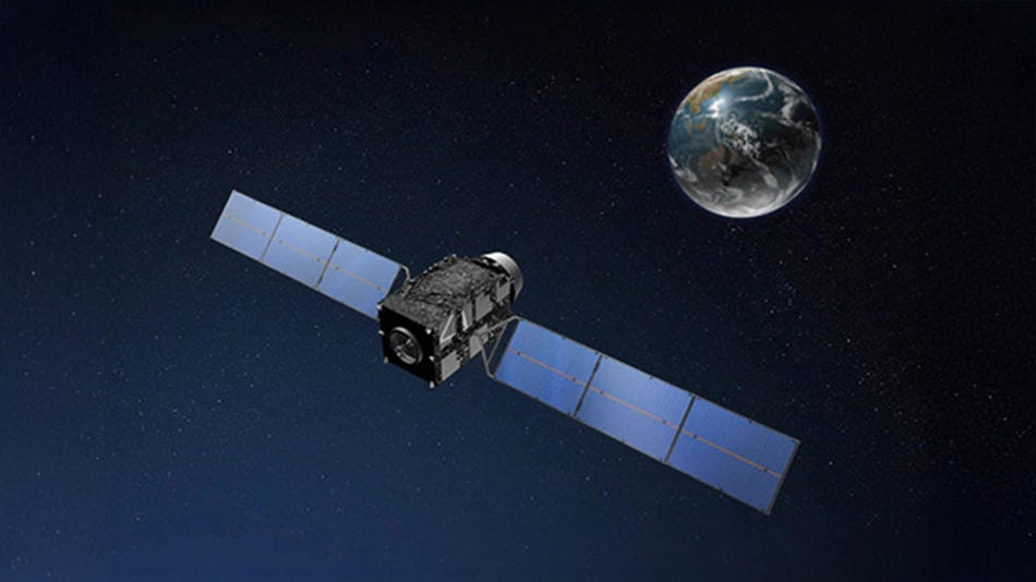 O Sistema de Satélite Quasi-Zenith, também conhecido como “Michibiki” Image courtesy of: Japan Aerospace Exploration Agency (JAXA)