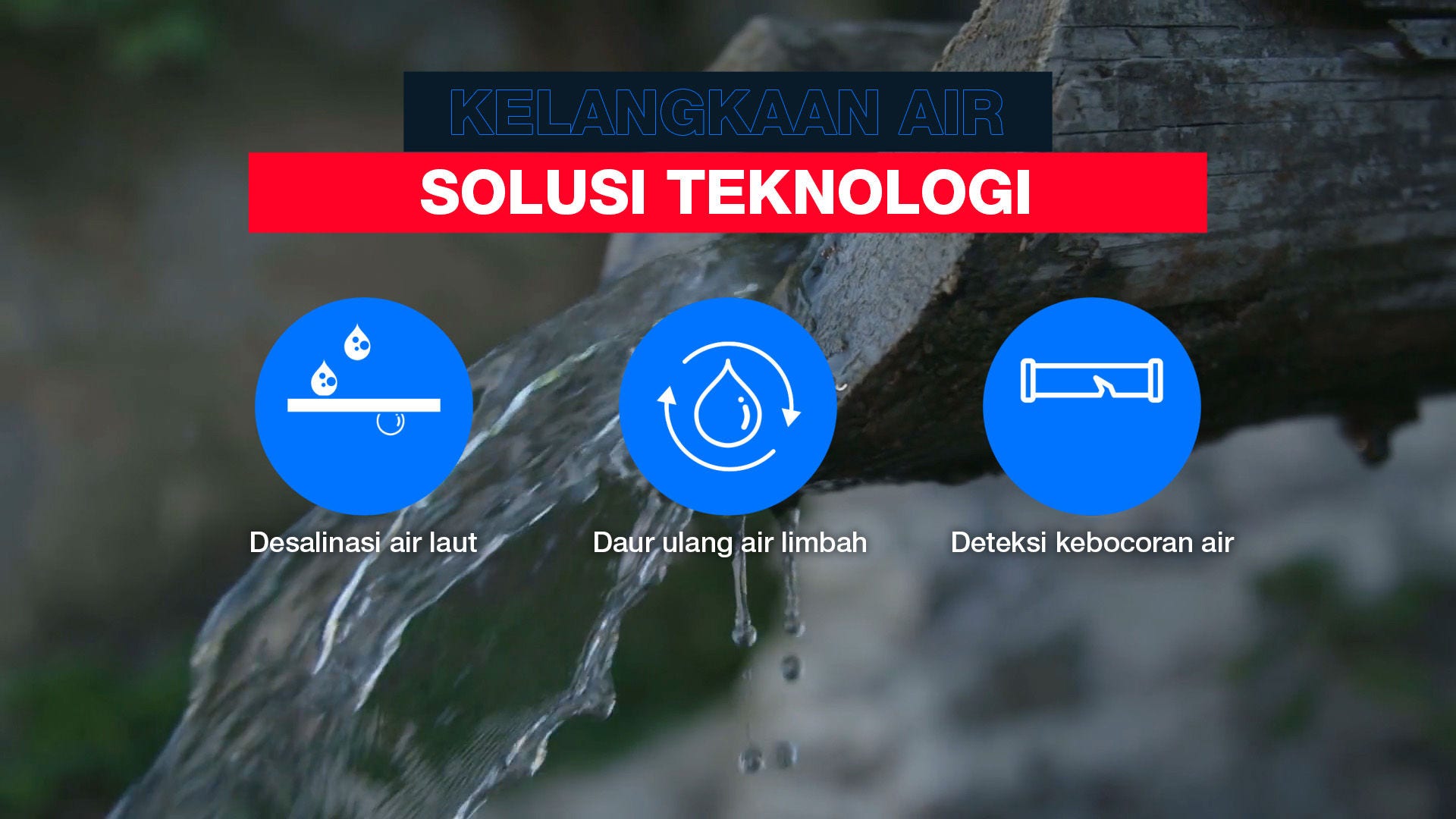 Technological solutions can help with water scarcity