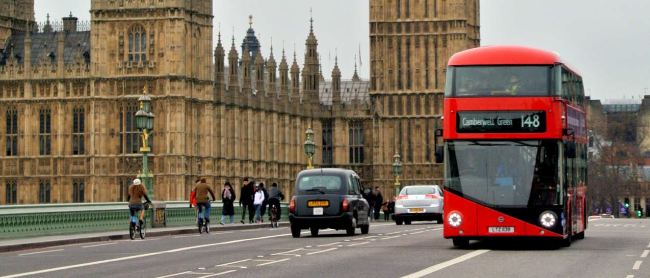 Red bus in london