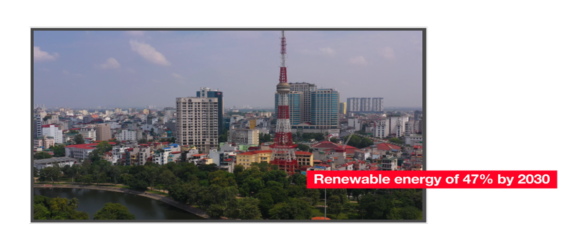 Vietnam wants to use renewable energy to generate 47% of its electricity by 2030.