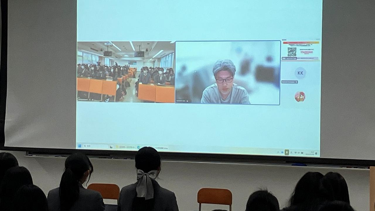 画像1: インド駐在の社員が現地からリモートで講演