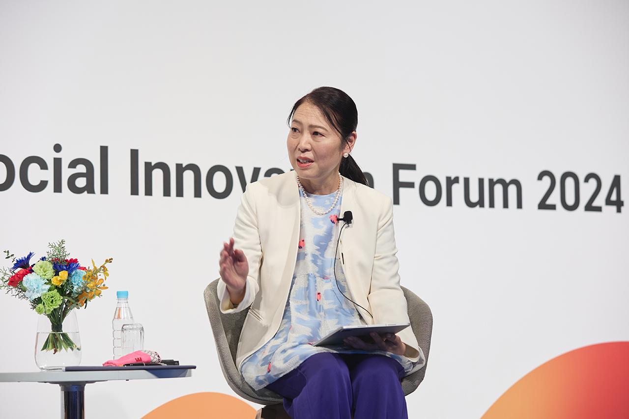 画像: 馬島 知恵 株式会社日立製作所 執行役常務 営業統括本部副統括本部長 兼 デジタルシステム＆サービス担当CMO 兼 社会イノベーション事業統括本部長
