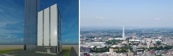 [image]Photorealistic render of the new development facility (left) and the Mito Works (right)