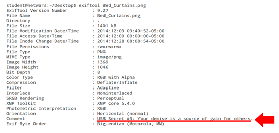 図 6：答え：Website Secret #1=Hacking can be noble.