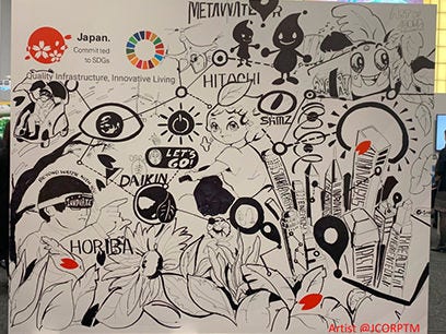 Hitachi Sustainable Development goals art at Smart Cities New York 2019