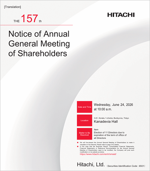 The 157th Annual General Meeting of Shareholders