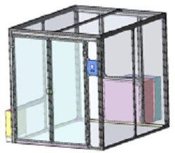 [画像]小型の隔離装置「陰圧クリーンブース」 イメージ図