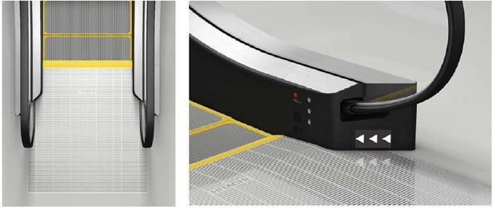 [画像]「HUMAN FRIENDLY」に基づくエスカレーターのプロトデザイン