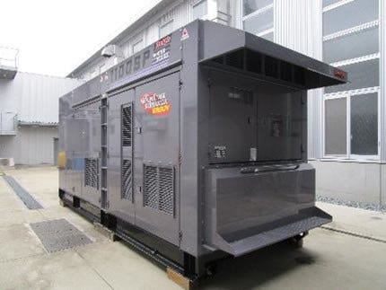 [画像]水素混焼ディーゼル発電機外観