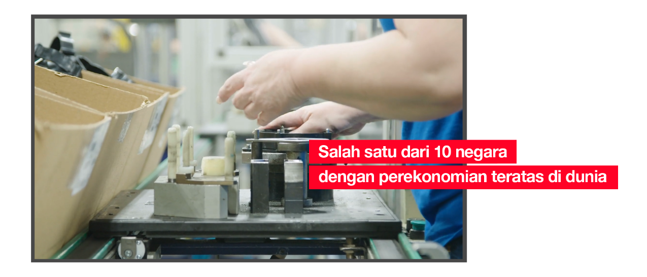 Industri 4.0 akan membantu negara ini menjadi salah satu dari sepuluh ekonomi global terbesar dan meningkatkan kontribusi sektor produksi menjadi 26% dari PDB pada tahun 2030. img