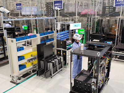 [画像]アマダ富士宮事業所に構築した「組立ナビゲーションシステム」