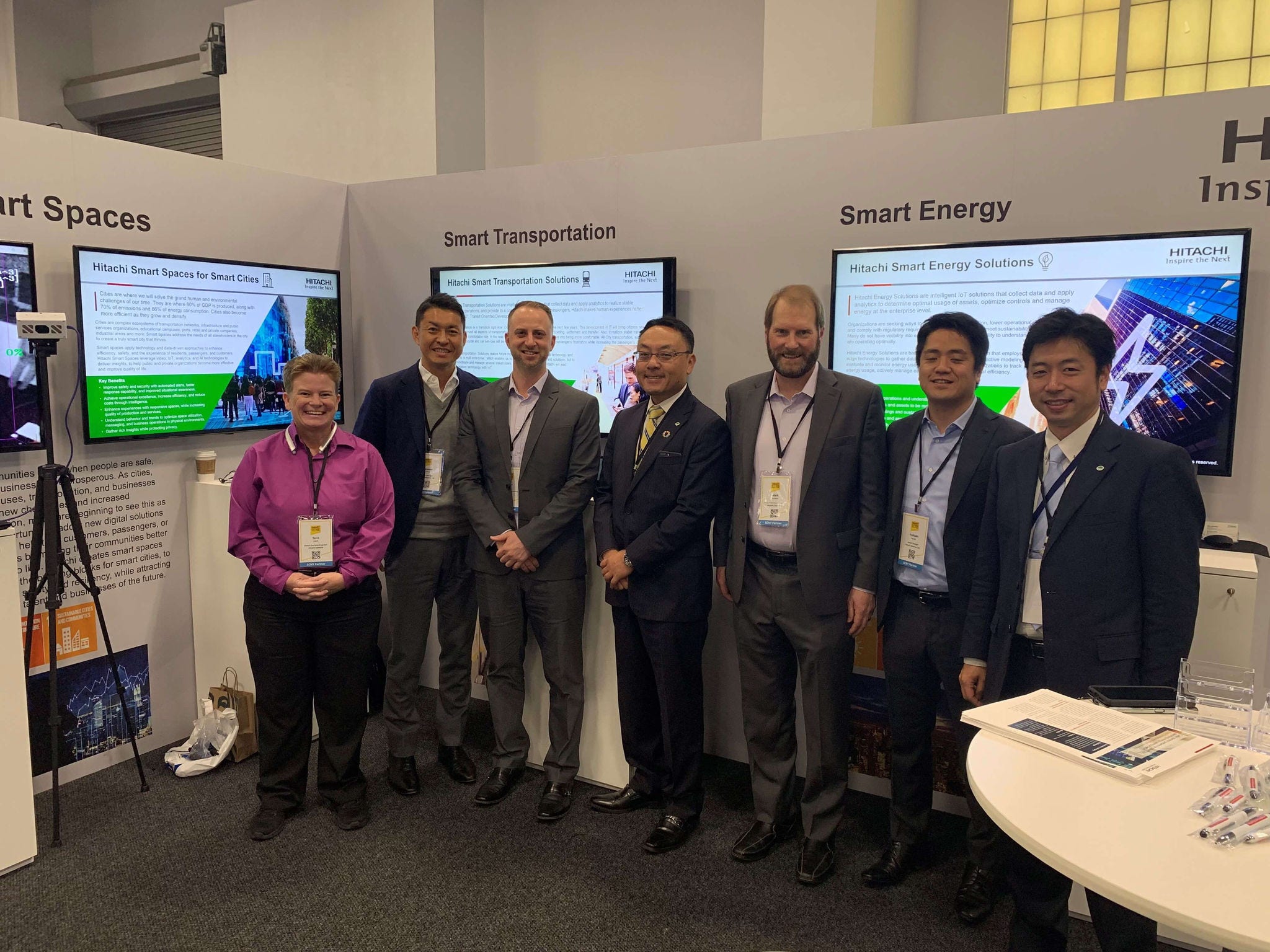 Hitachi Smart City solutions exhibit at Smart Cities New York 2019