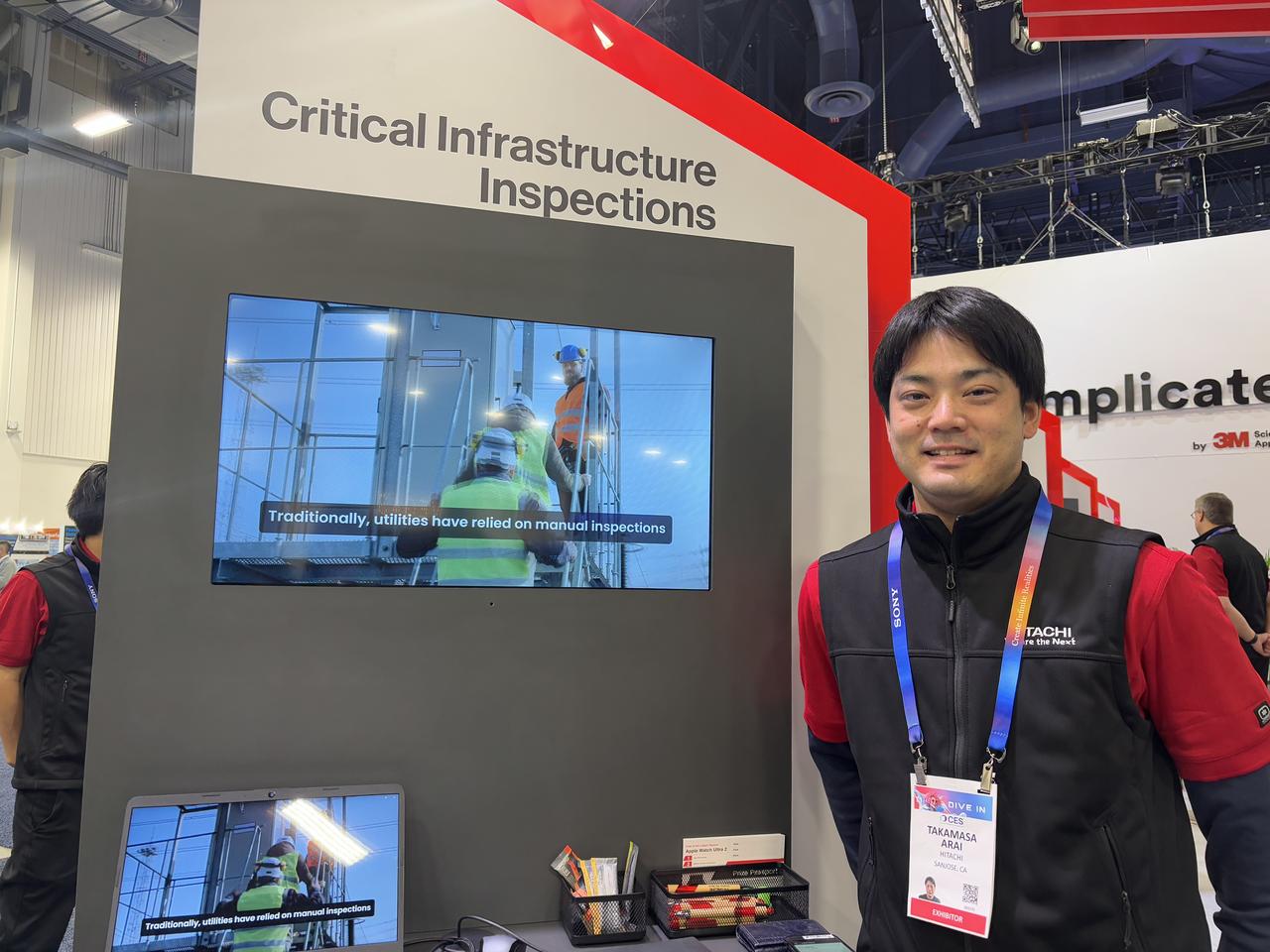 画像: CES2025の日立ブースの様子