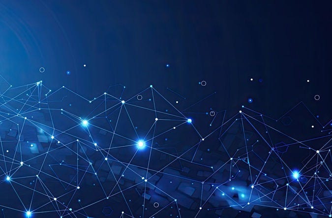 Abstract blue technology background with connection lines and dots --no text and people, human --chaos 10 --ar 16:9 Job ID: c92ae66b-26d3-4c8c-acd4-5eab8573be56