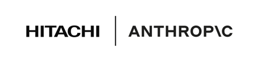 [画像]日立ロゴ、Anthropicロゴ