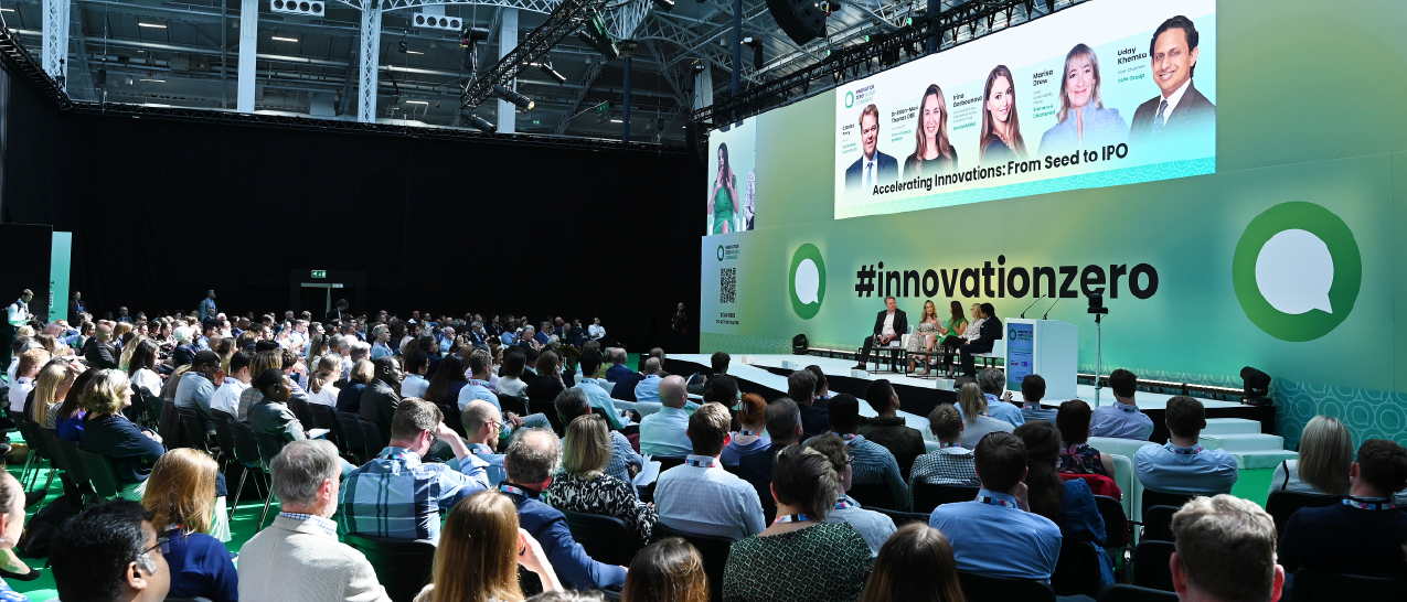 Crowd watching panel at Innovation Zero