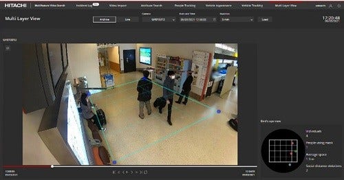 [画像]マスク着用やソーシャルディスタンス検知イメージ