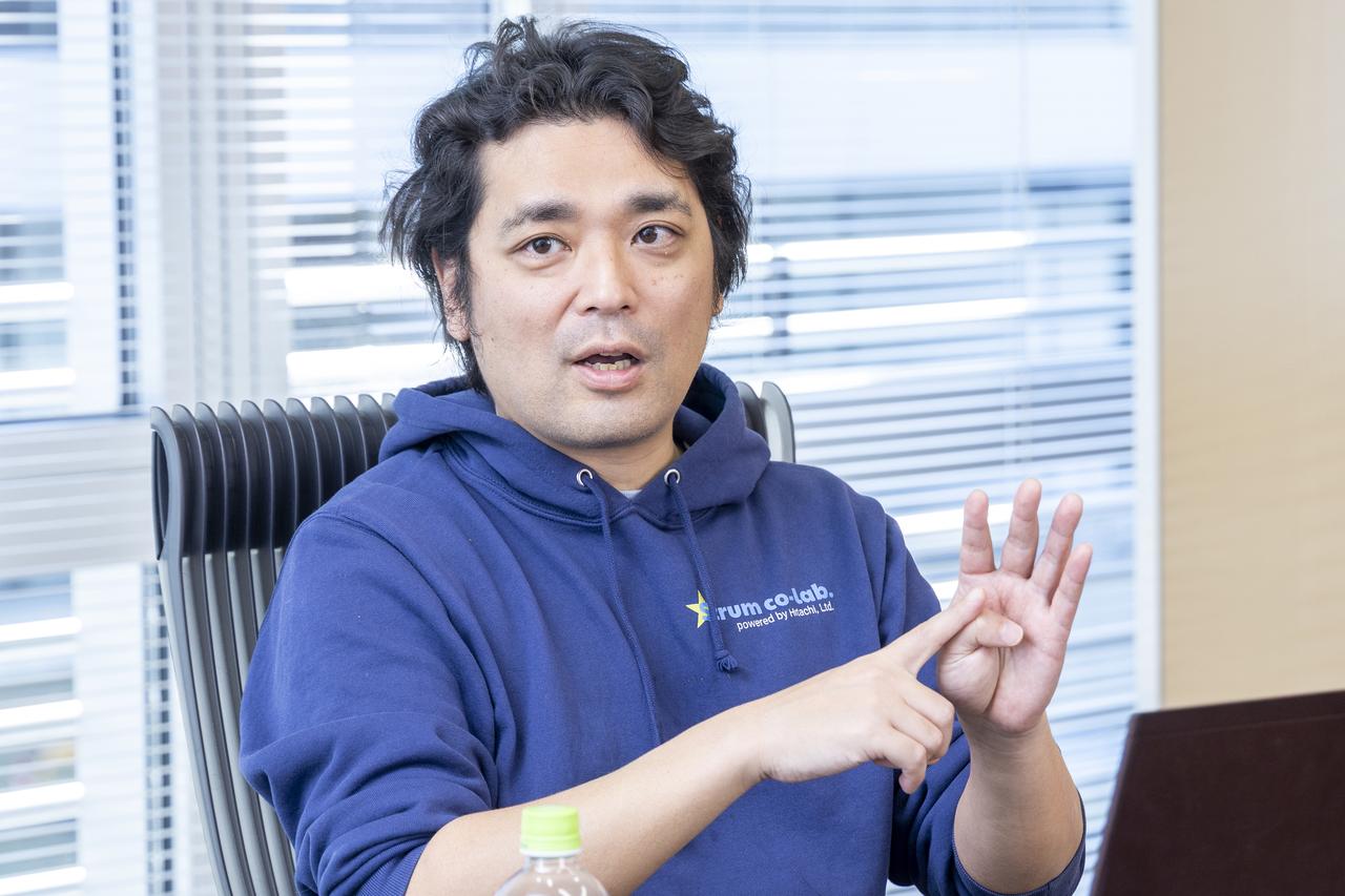 画像:小林健輔 日立製作所 AI＆ソフトウェアサービスビジネスユニット マネージド＆プラットフォームサービス事業部 HMAX＆AIプラットフォーム本部 データプラットフォームソリューション開発部 ソフトウェア開発基盤Ｇ シニアアジャイルコンサルタント