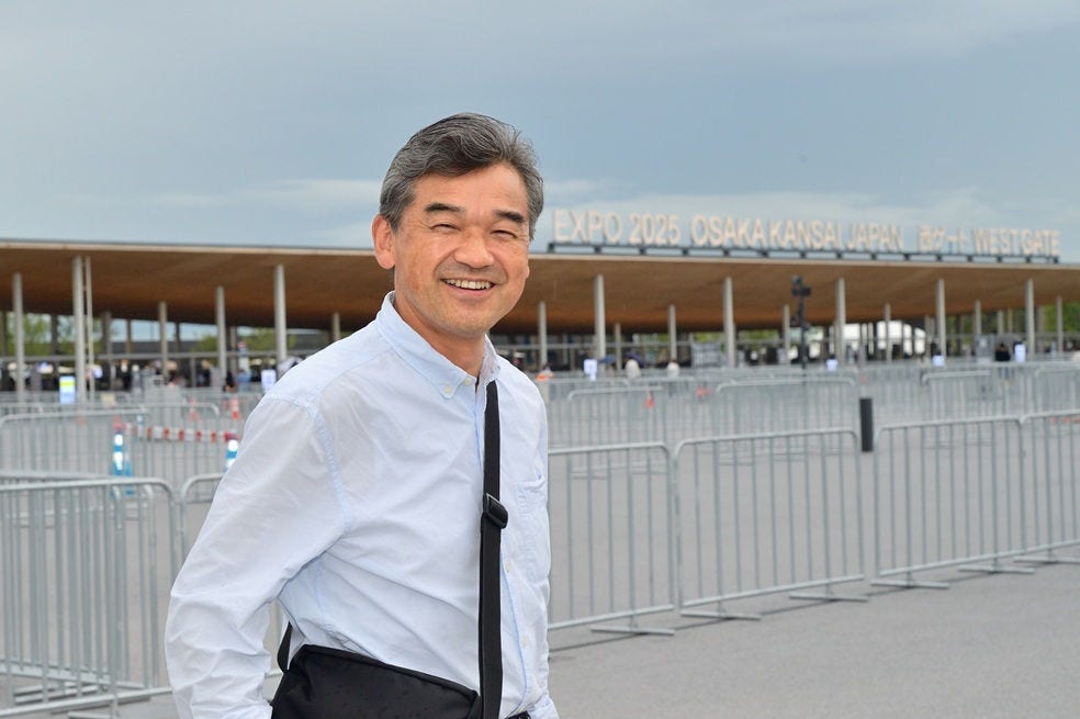 「大阪・関西万博は2回目の訪問ですが、西ゲートからの入場は初めて。楽しみです」
