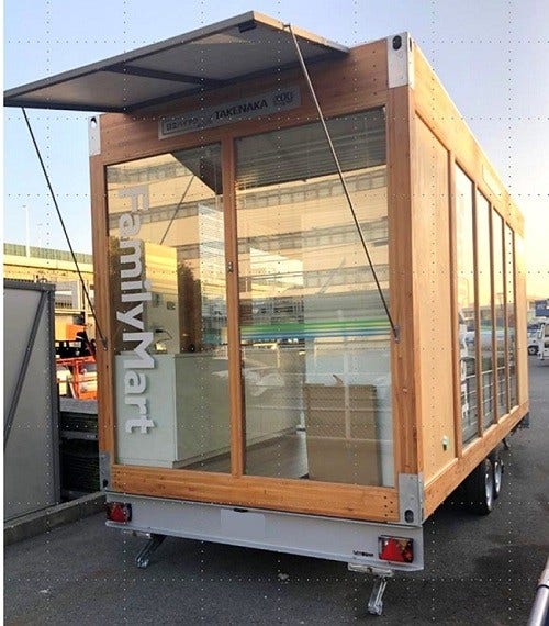[画像]移動型無人トレーラー店舗実証に導入する「スマートトレーラーハウス」