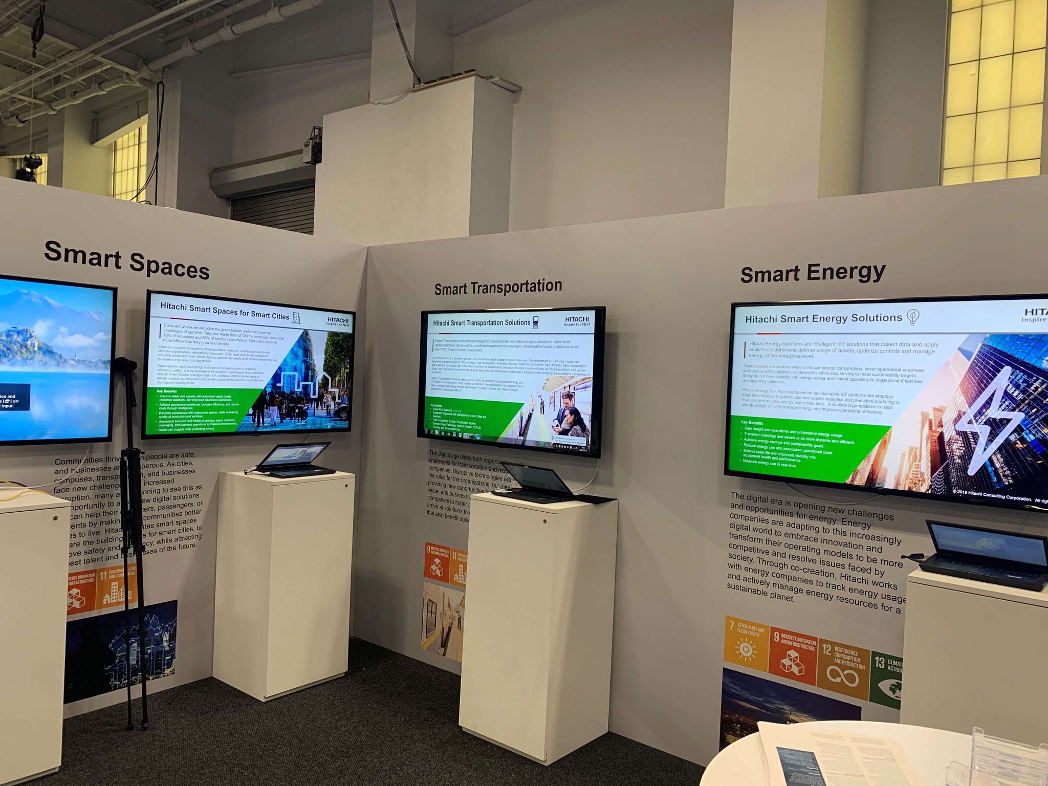 Hitachi Smart City solutions exhibit at Smart Cities New York 2019